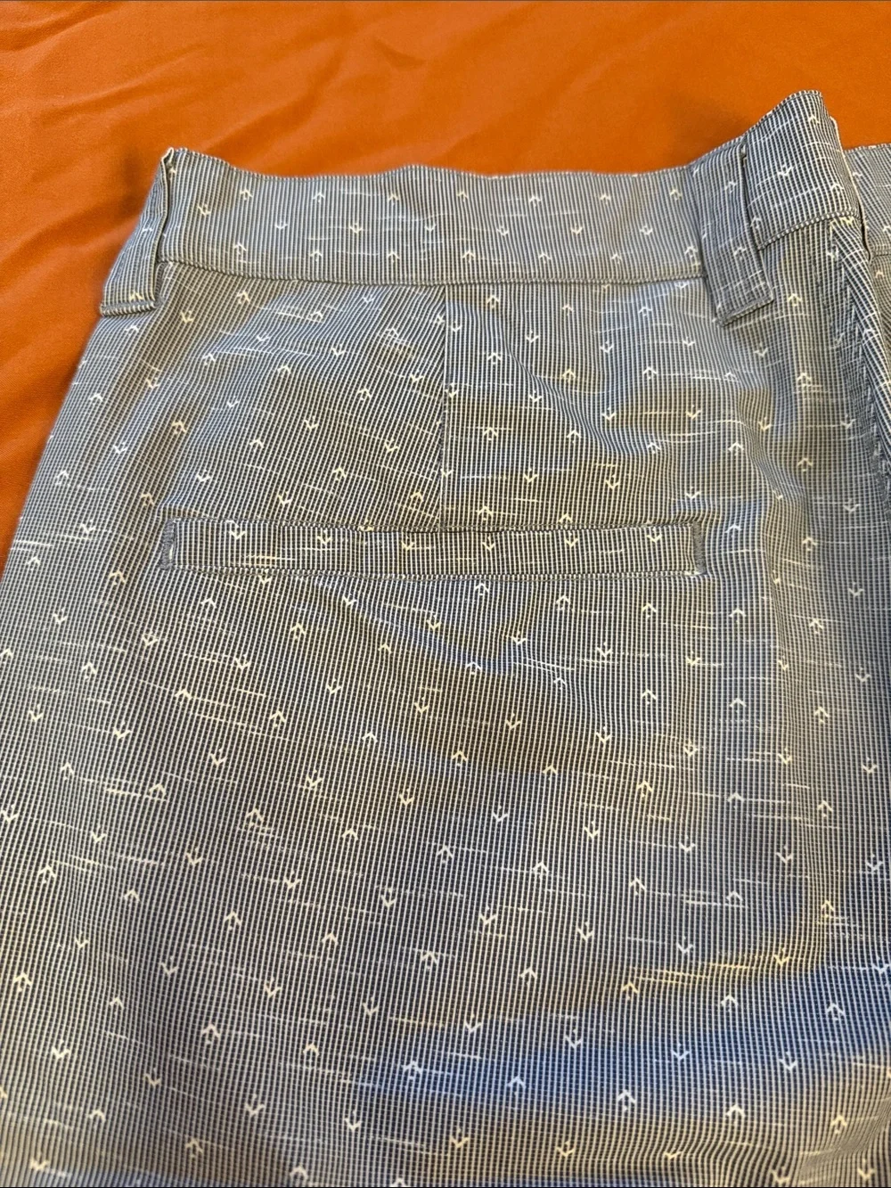 Travis Mathew Light Blue Micro-Print Men’s Flat Front Shorts